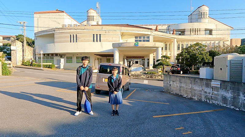 爽やかな天気に恵まれ、ＯＩＳ体験入学初日