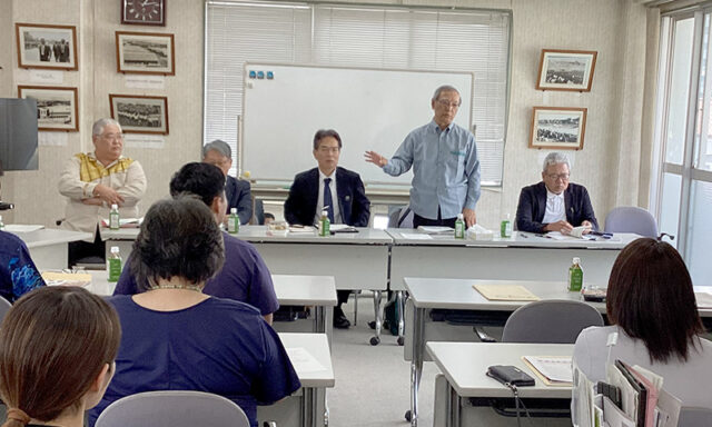 宮里 会長 から挨拶を兼ねて同窓会を紹介