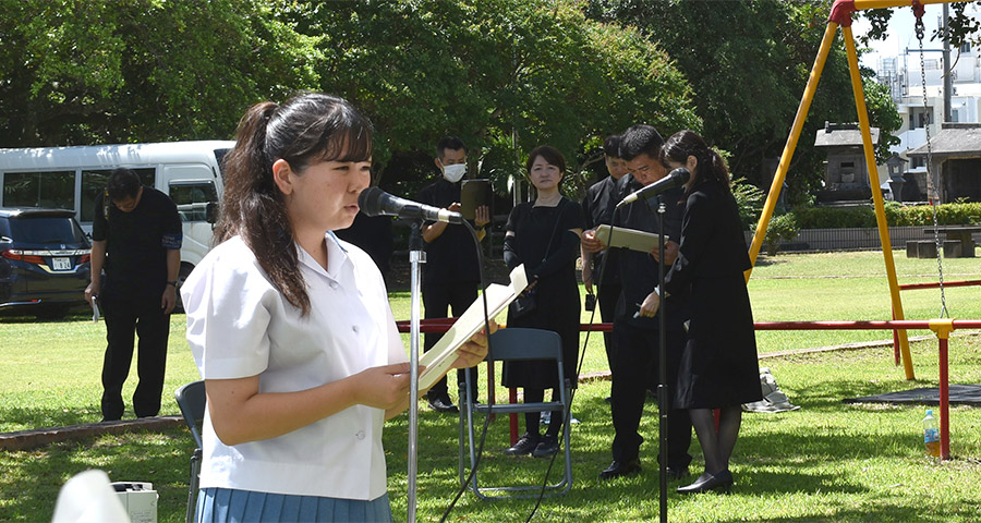 誓いの言葉：小山 結琉 生徒会長
