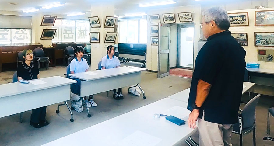 與那覇 会長から激励のあいさつ