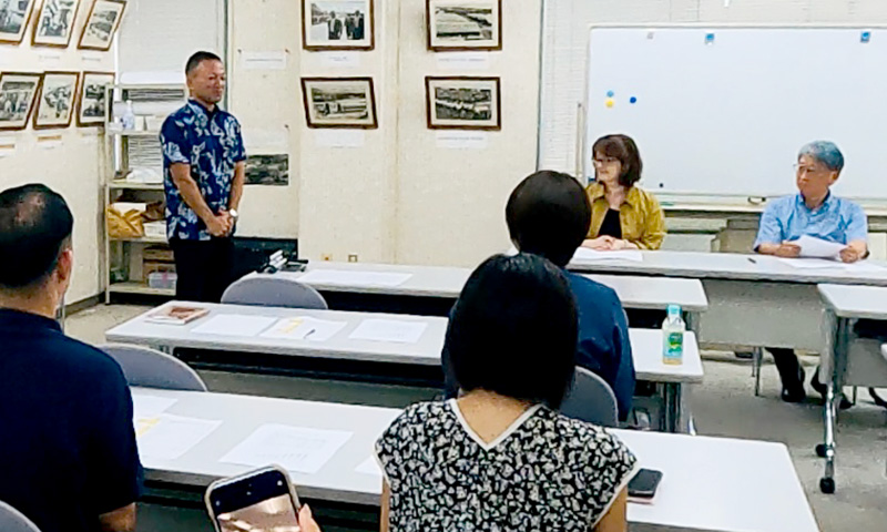 48期次期実行委員長の仲本　興平氏から決意表明
