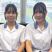 第6期SAP留学生、左から新垣 琴弓、田場 小晴