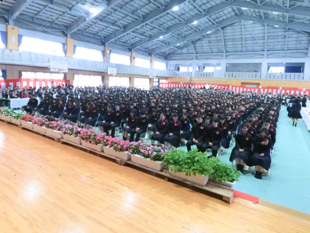 卒業生全クラスが揃う