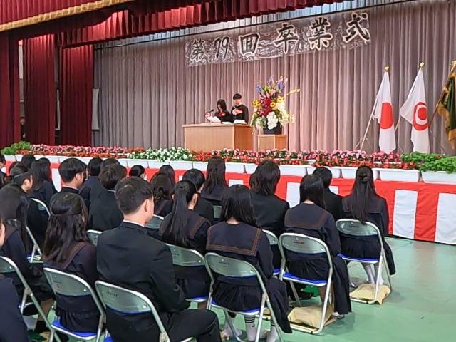 卒業生代表による答辞