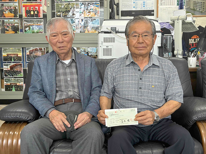 左から 与儀 清治 氏、砂川 尚俊 氏