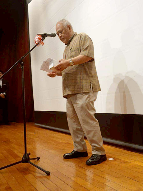 19期生を代表して 岸本 秀夫 氏からお礼の言葉