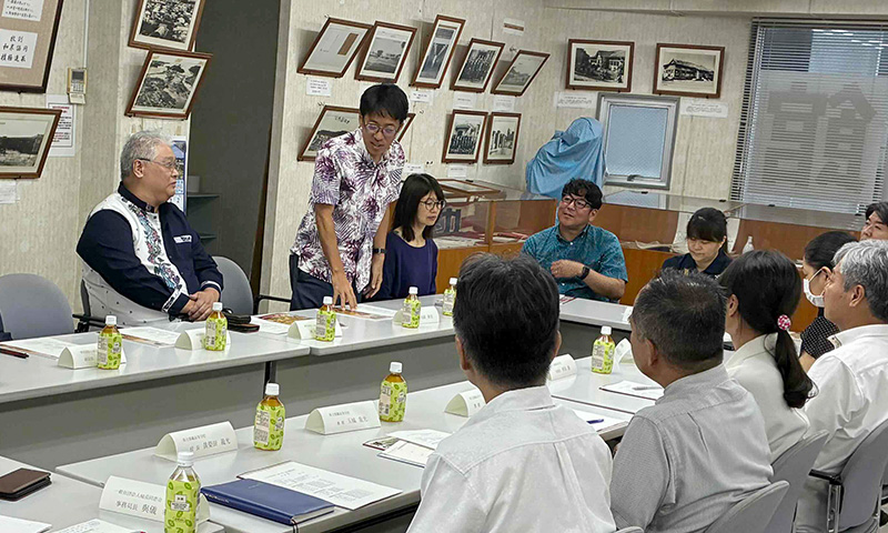 西銘 耕司 ＰＴＡ会長から、「先日開催された同窓会懇親会で会員の結束力の強さや凄さに感動しました。」とコメント