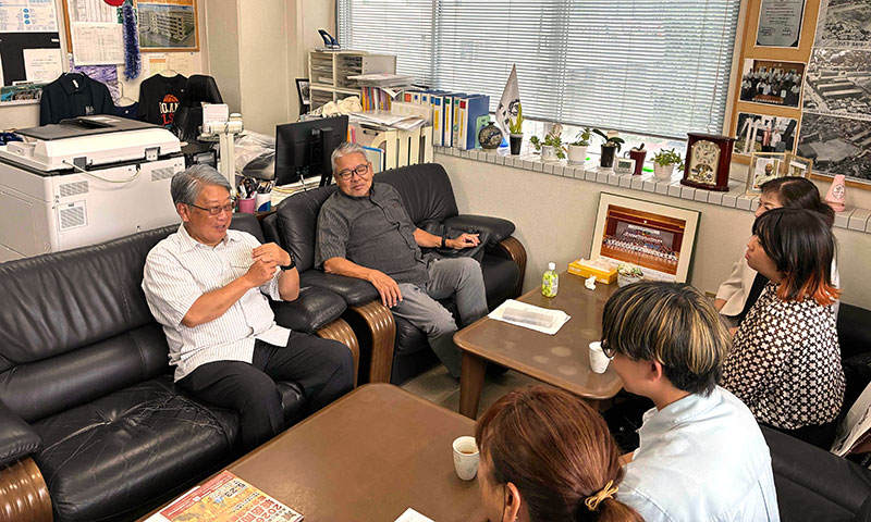 比嘉副会長から夏休み中に運転免許の取得を促した
